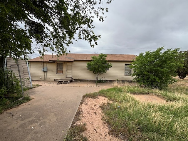 view of back of property