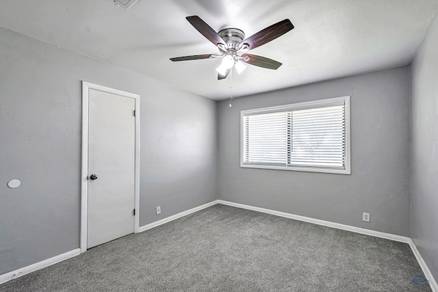 3404 W Michigan Ave, Midland, TX 79703 - unfurnished room with carpet flooring, ceiling fan, and baseboards
