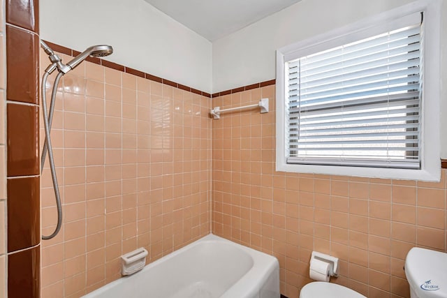 3404 W Michigan Ave, Midland, TX 79703 - bathroom featuring toilet and shower / bathtub combination