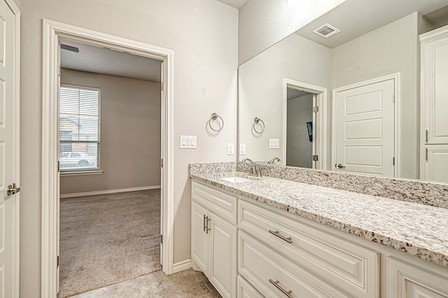 bathroom with vanity