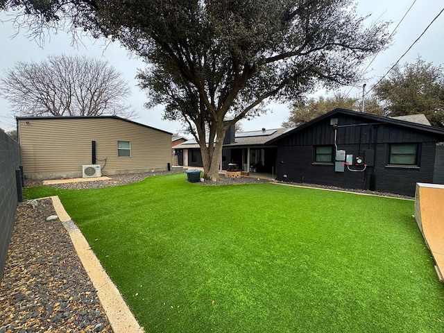 view of yard with ac unit