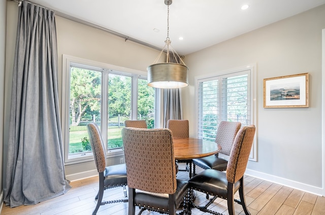 15 Lakes Dr, Midland, TX 79705 - dining room featuring light wood-type flooring, healthy amount of natural light, and recessed lighting