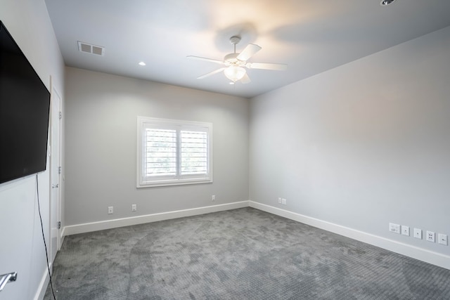 15 Lakes Dr, Midland, TX 79705 - carpeted spare room featuring a ceiling fan and recessed lighting