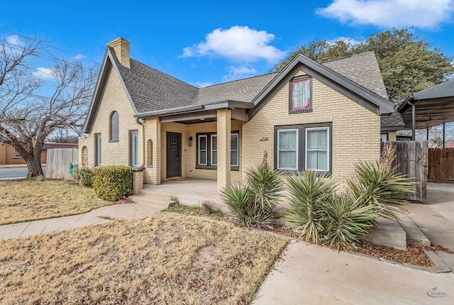 view of front of home