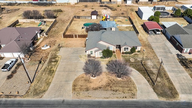 birds eye view of property