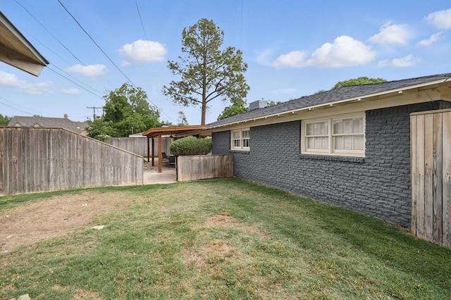 2607 N N St, Midland, TX 79705 - view of yard featuring a patio and a fenced backyard