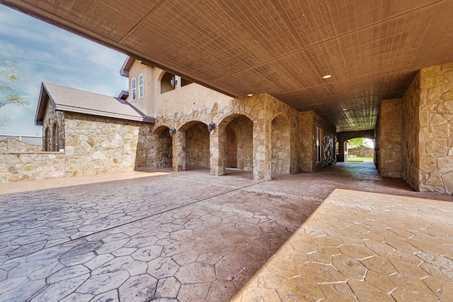 view of horse barn