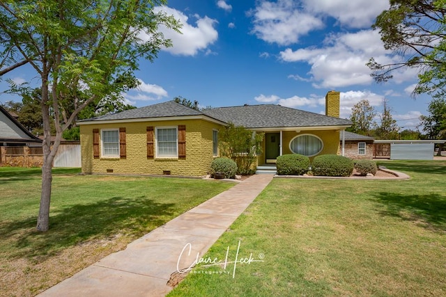 1700 Holloway Ave, Midland, TX 79701 - view of front of property featuring a chimney and crawl space