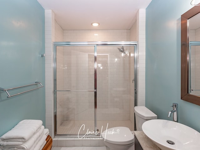 1700 Holloway Ave, Midland, TX 79701 - full bathroom with a shower stall, vanity, and recessed lighting