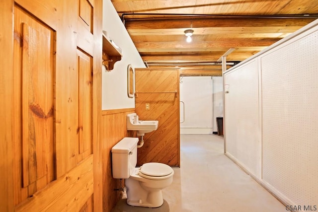 2484 Berlin Plank Rd, Berlin, PA 15530 - bathroom featuring toilet and finished concrete floors