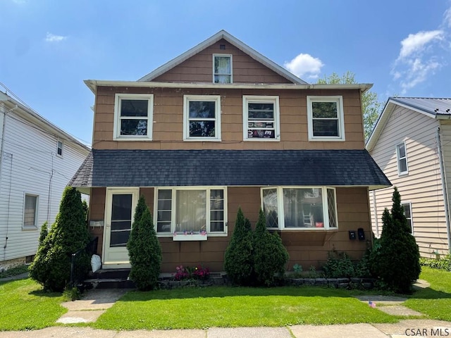 1804 Somerset Ave, Windber, PA 15963 - view of front of home with a shingled roof and a front yard