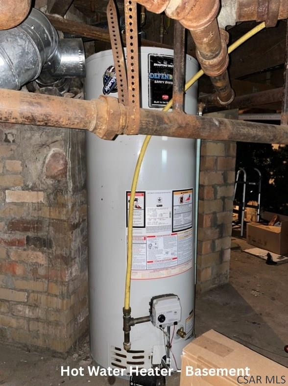 1804 Somerset Ave, Windber, PA 15963 - utility room featuring water heater