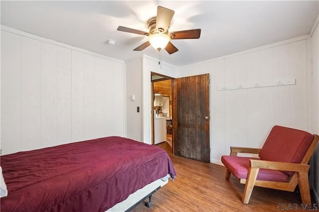 1036 Causeway Dr, Friedens, PA 15541 - bedroom with wood finished floors and ceiling fan