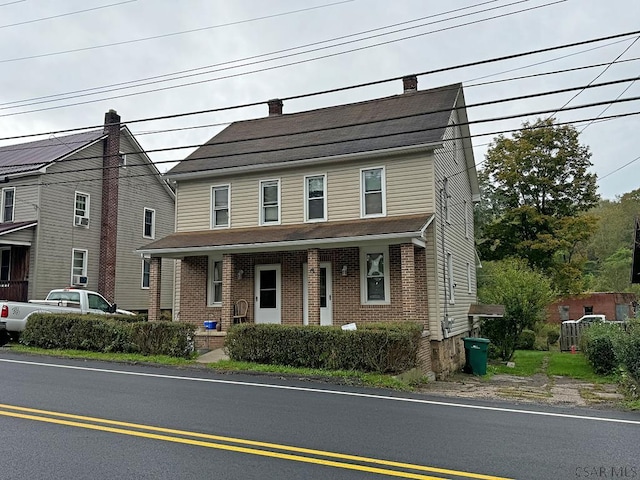 view of front of house with covered porch