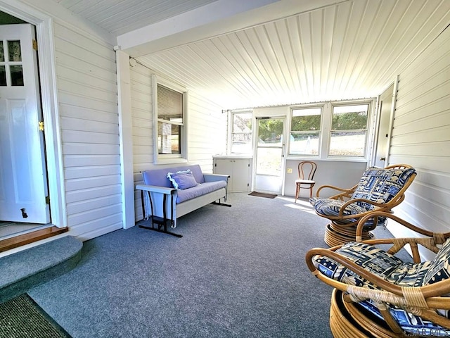 view of sunroom