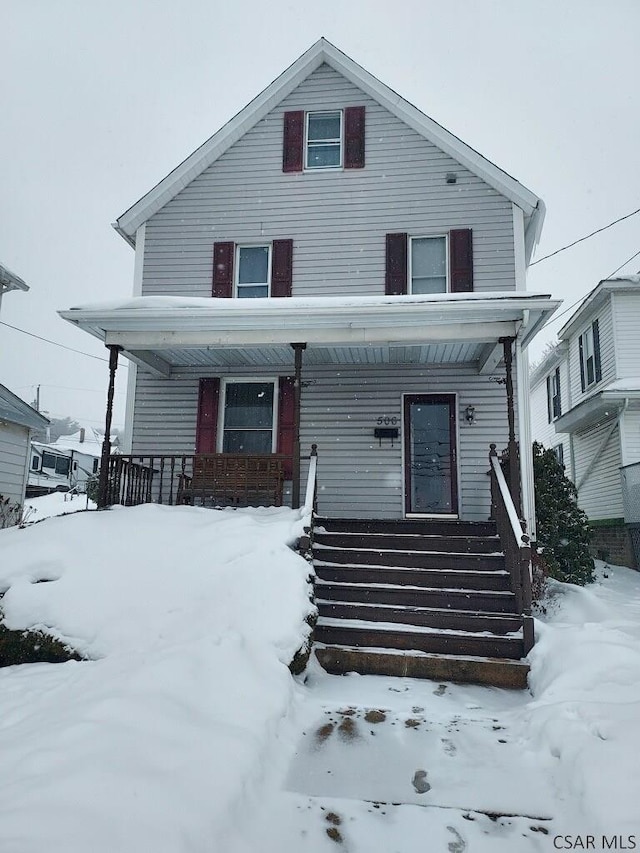 view of front of property