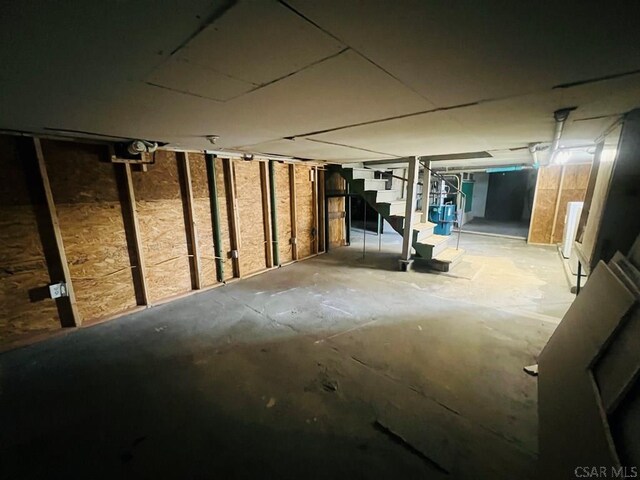 view of basement