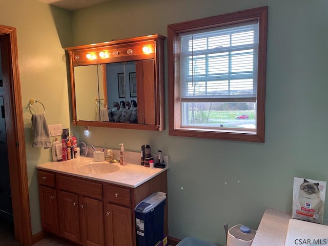 bathroom featuring vanity