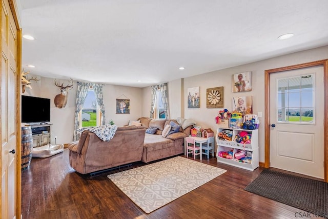 1139 Chickentown Rd, Somerset, PA 15501 - living area featuring wood finished floors and recessed lighting