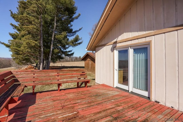 view of wooden terrace