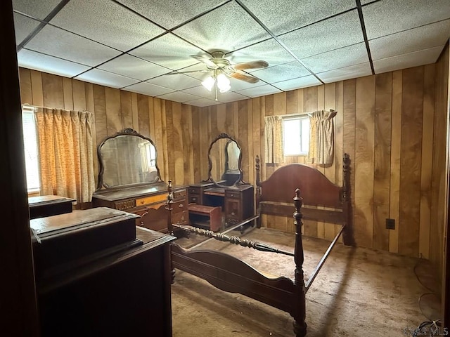 604-606 Grove Ave, Johnstown, PA 15902 - bedroom featuring wood walls
