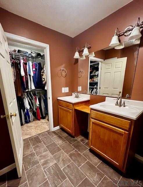 bathroom with vanity