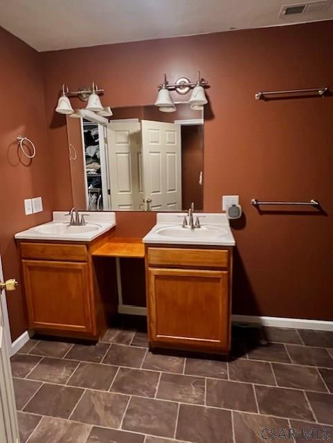 bathroom with vanity