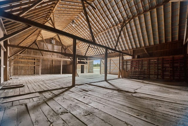 view of attic