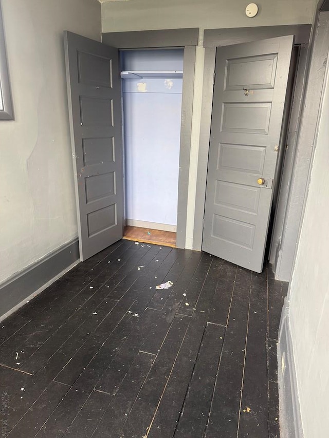 interior space with wood-type flooring
