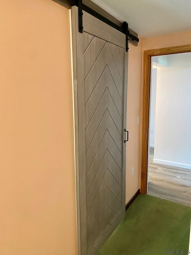 104 Erin Rd, Johnstown, PA 15905 - detailed view of a barn door and baseboards