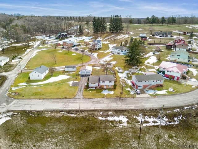 drone / aerial view featuring a residential view