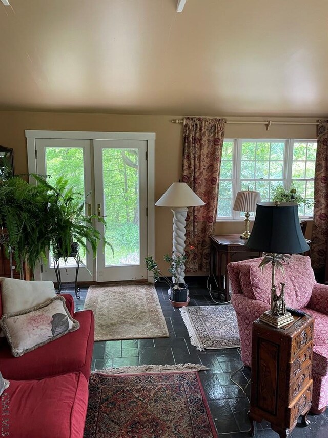 230 Trading Post Rd, Stoystown, PA 15563 - living area featuring stone tile flooring