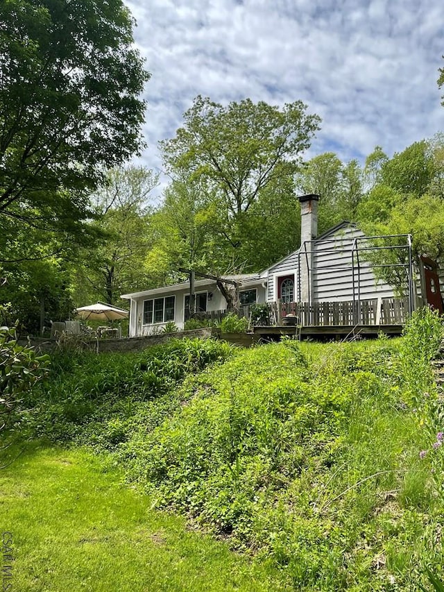 230 Trading Post Rd, Stoystown, PA 15563 - view of yard with a deck