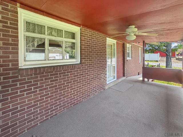 751 Pike Rd, Johnstown, PA 15909 - view of patio featuring a ceiling fan