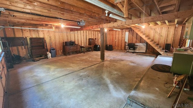 view of basement