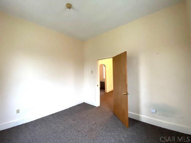 view of carpeted empty room