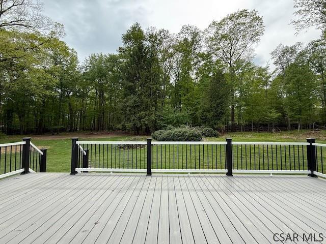2200 Dundee Ln, Johnstown, PA 15905 - deck featuring a lawn