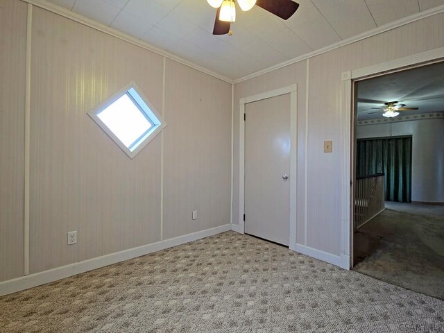 17 Grant St, Salisbury, PA 15558 - carpeted empty room with crown molding, ceiling fan, and baseboards