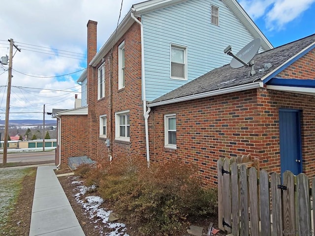 17 Grant St, Salisbury, PA 15558 - view of property exterior featuring brick siding and a chimney