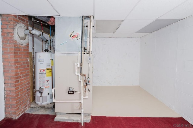 utilities with heating unit and water heater
