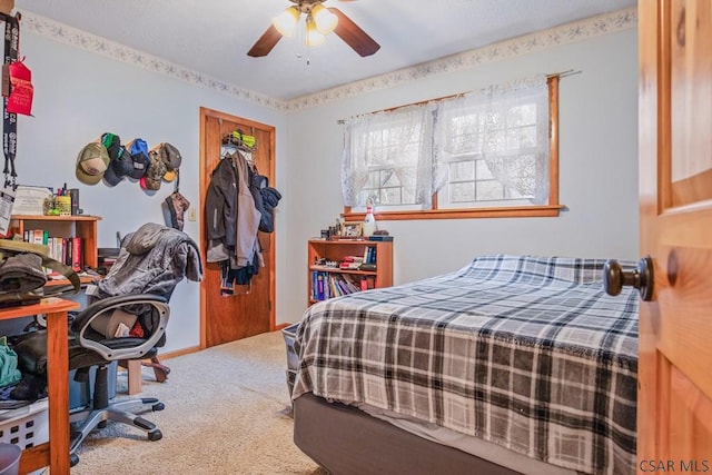 4627 Water Level Rd, Rockwood, PA 15557 - carpeted bedroom with a closet and ceiling fan