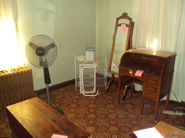 misc room with radiator