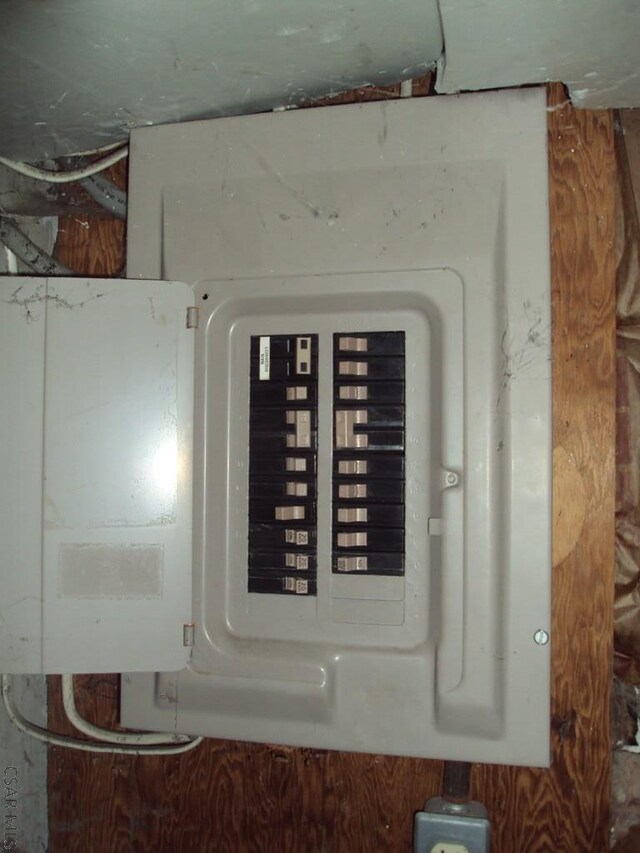 utility room with electric panel