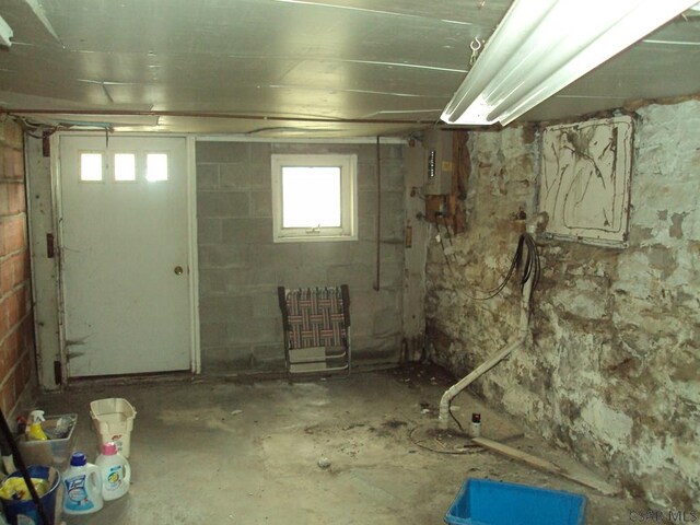 view of basement