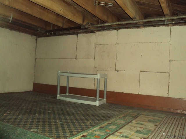 view of basement