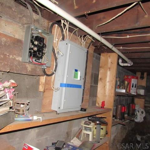 utility room with electric panel