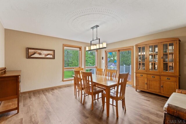 373 Hillside Ln, Somerset, PA 15501 - dining room with light wood finished floors and baseboards