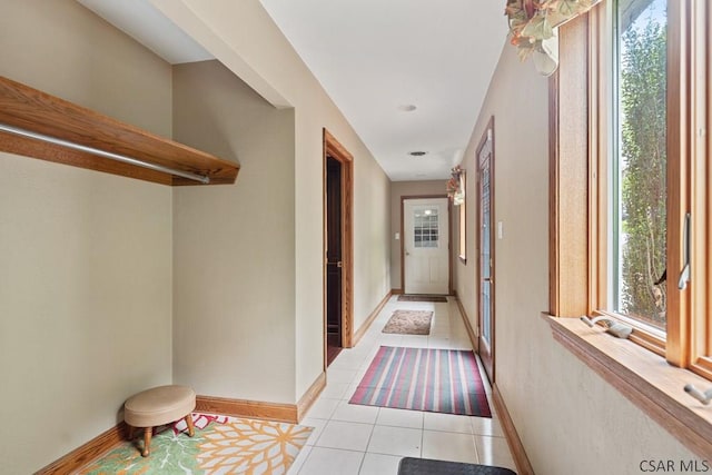 373 Hillside Ln, Somerset, PA 15501 - hall with light tile patterned floors and baseboards