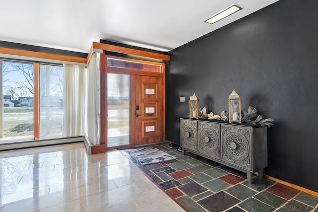 entrance foyer with visible vents and a healthy amount of sunlight