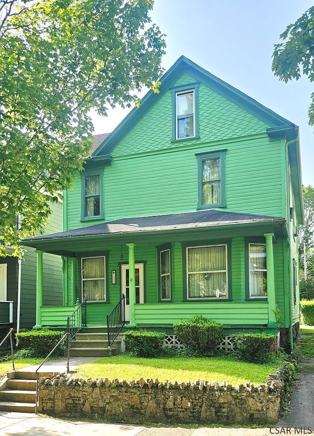 123 Venango St, Johnstown, PA 15905 - victorian home featuring covered porch